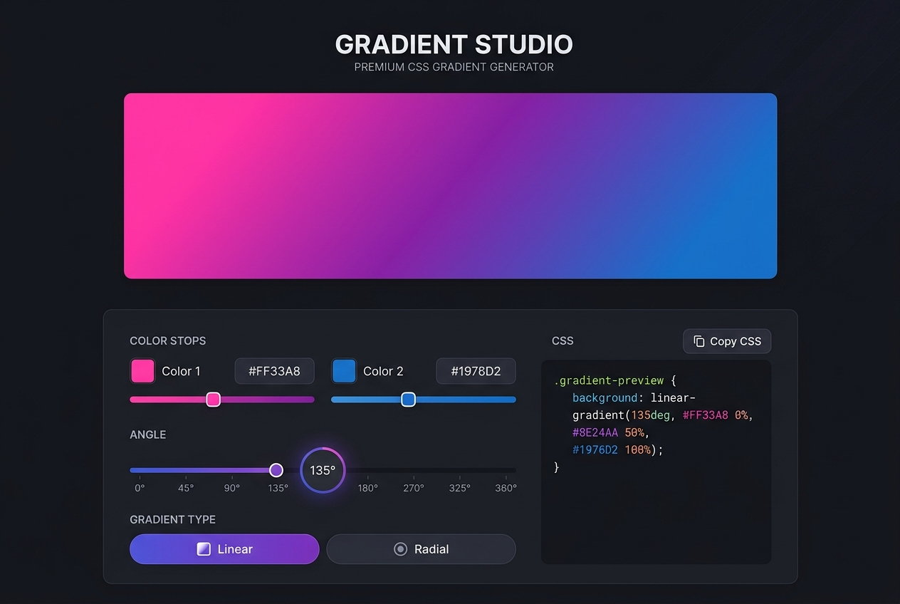 CSS Gradient Generator